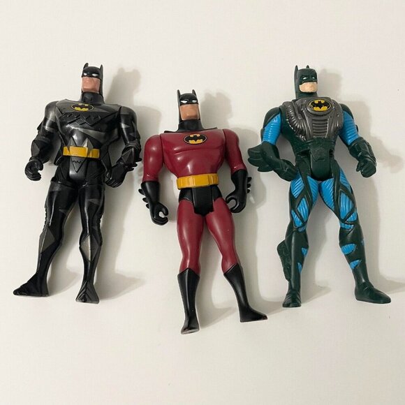 Vintage 90s Batman Lot of 3 Action Figures DC Comics Kenner Toys - Picture 1 of 16